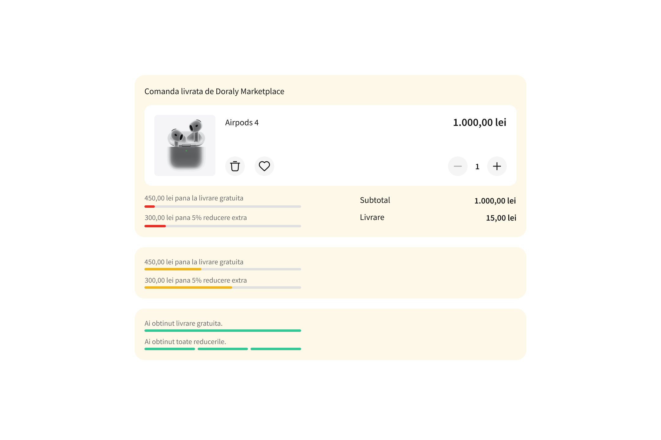 Doraly checkout experience improved for a better conversion